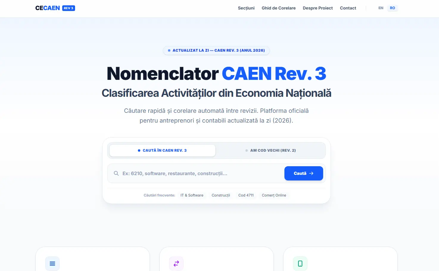 Screenshot cecaen.ro