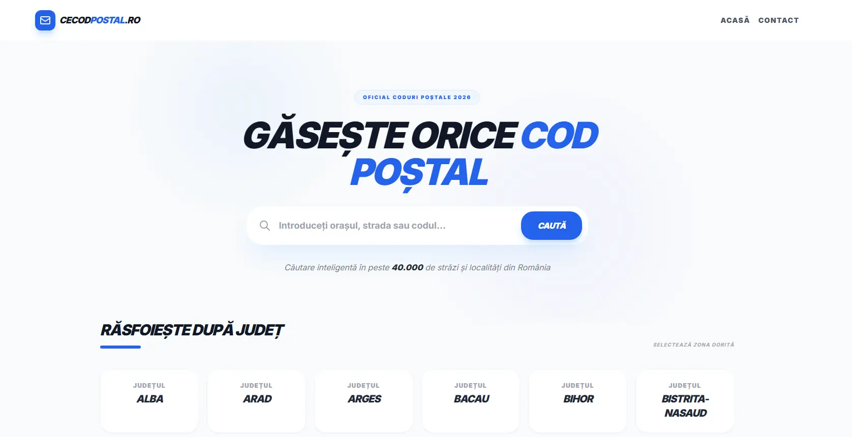 Screenshot cecodpostal.ro