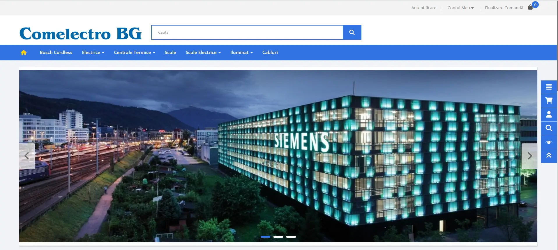 Screenshot comelectrobg.ro