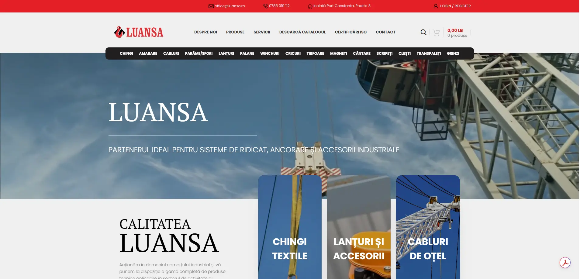 Screenshot luansa.ro